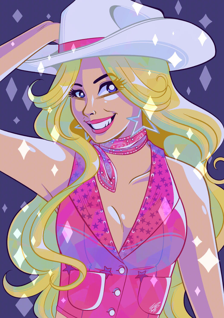Rhinestone Cowgirl - Personal illustration