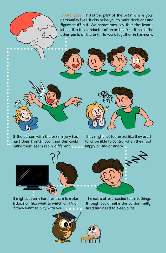 A Kid&#39;s Guide to Brain Injury by Headway Ireland - Book Illustrations