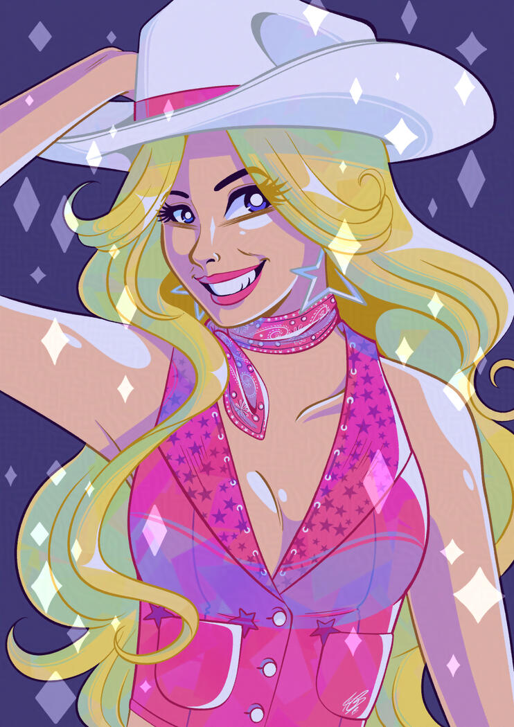 Rhinestone Cowgirl - Personal illustration