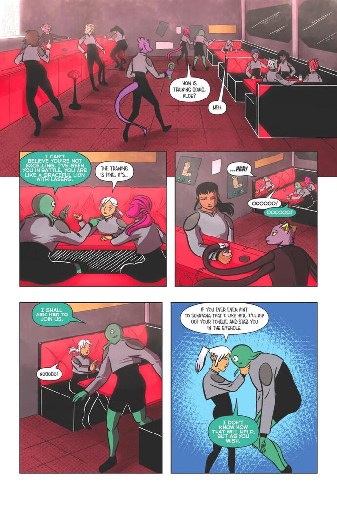 SHIP WRECKED Vol. 3 Page 7 - Written by Aaron Fever, drawn by Iuli Niculescu and coloured by Hayley Mulcahy