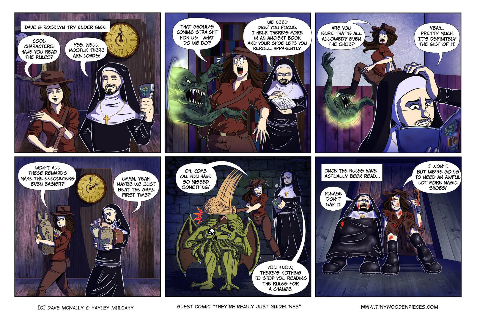 They&#39;re really just guidelines - Tiny Wooden Pieces guest comic, written by Dave Mcnally, drawn and coloured by Hayley Mulcahy